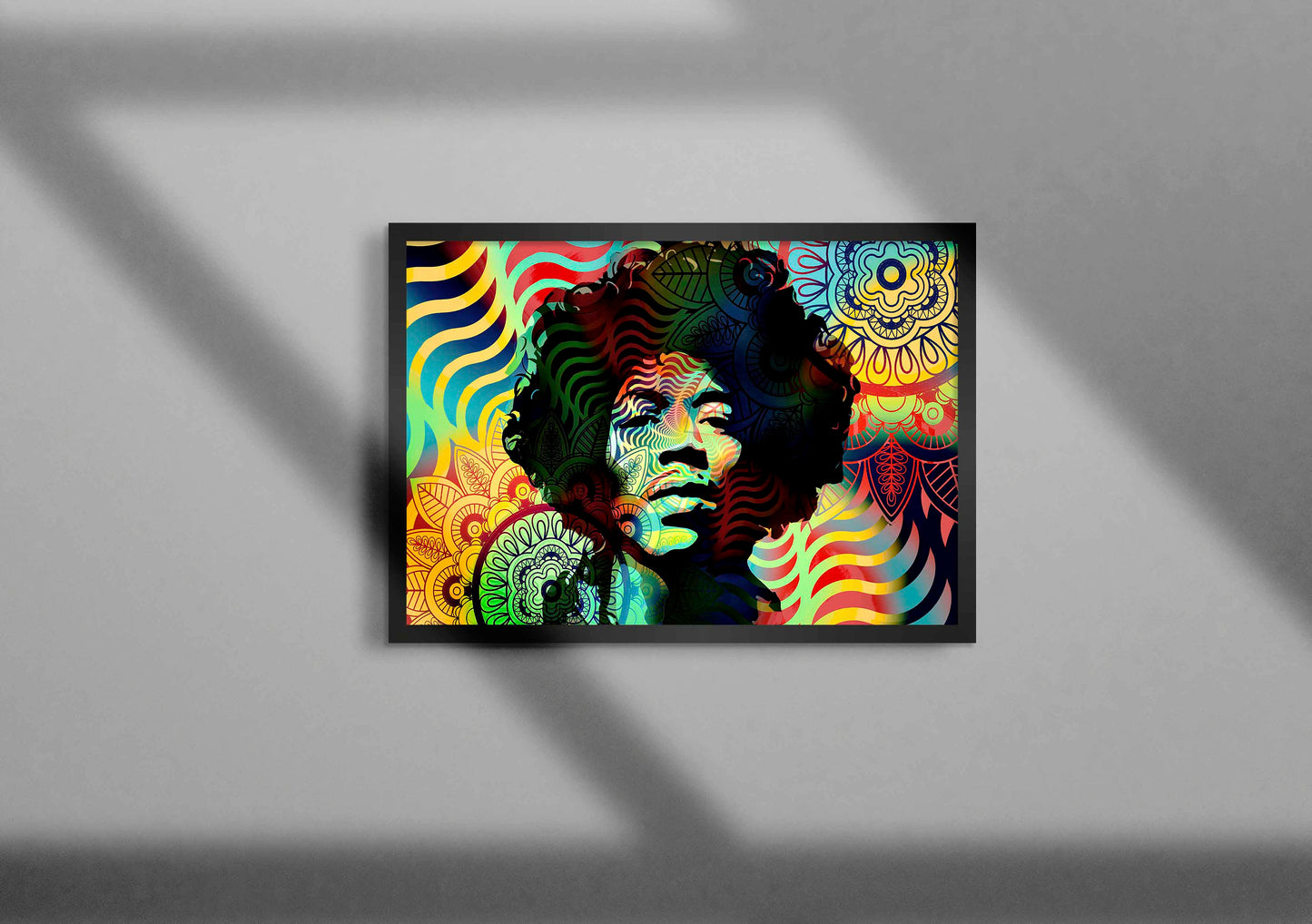 Jimi Hendrix Portrait Art Print Wall Art Poster