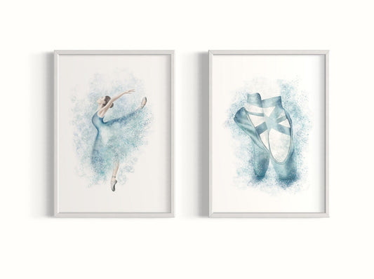 Ballet Dancer Set of Two Prints