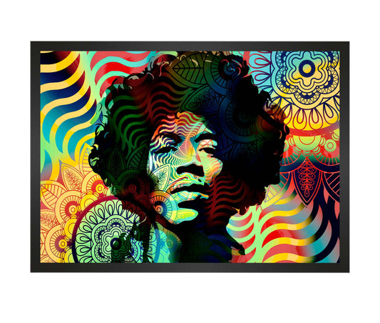 Jimi Hendrix Portrait Art Print Wall Art Poster